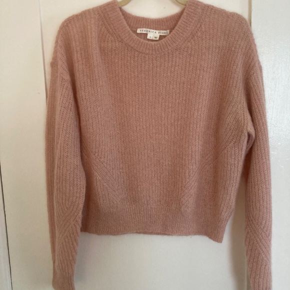 Veronica Beard Melinda Crewneck Sweater, Pink size S - Picture 6 of 6